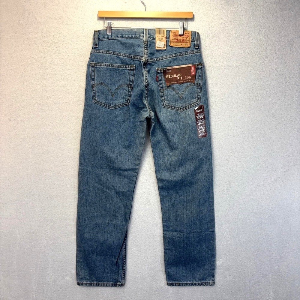 NWT Vintage Y2K Levis 505 Jeans Mens 32x30 Medium Wash Regular Fit Straight 2007
